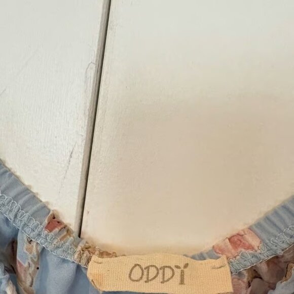 Oddy Blue Floral Off Shoulder Top Size Medium - Picture 7 of 7